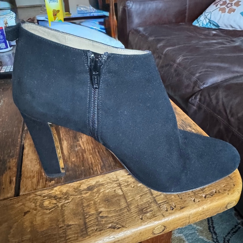 Kate spade high-Heeled Ankle Boots with gold inner heel